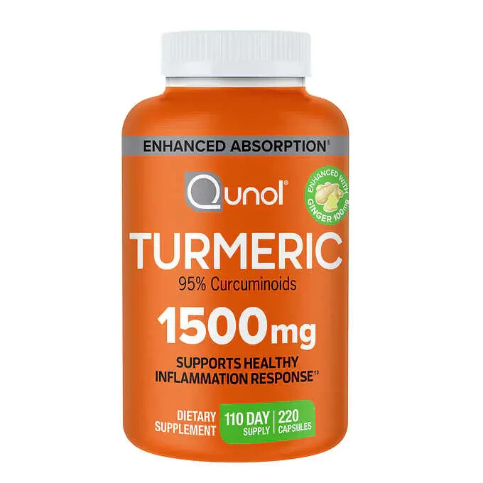 Qunol Turmeric 1,500 mg, 180 Capsules MFG SEALED