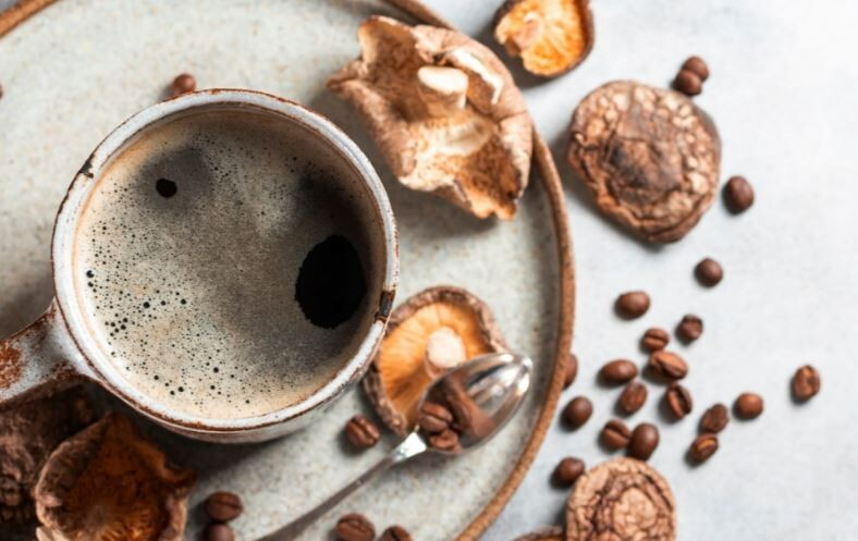 Shroomology™ Full Spectrum Mushroom Coffee Dark Roast 5 Oz Non GMO, Vegan & GF