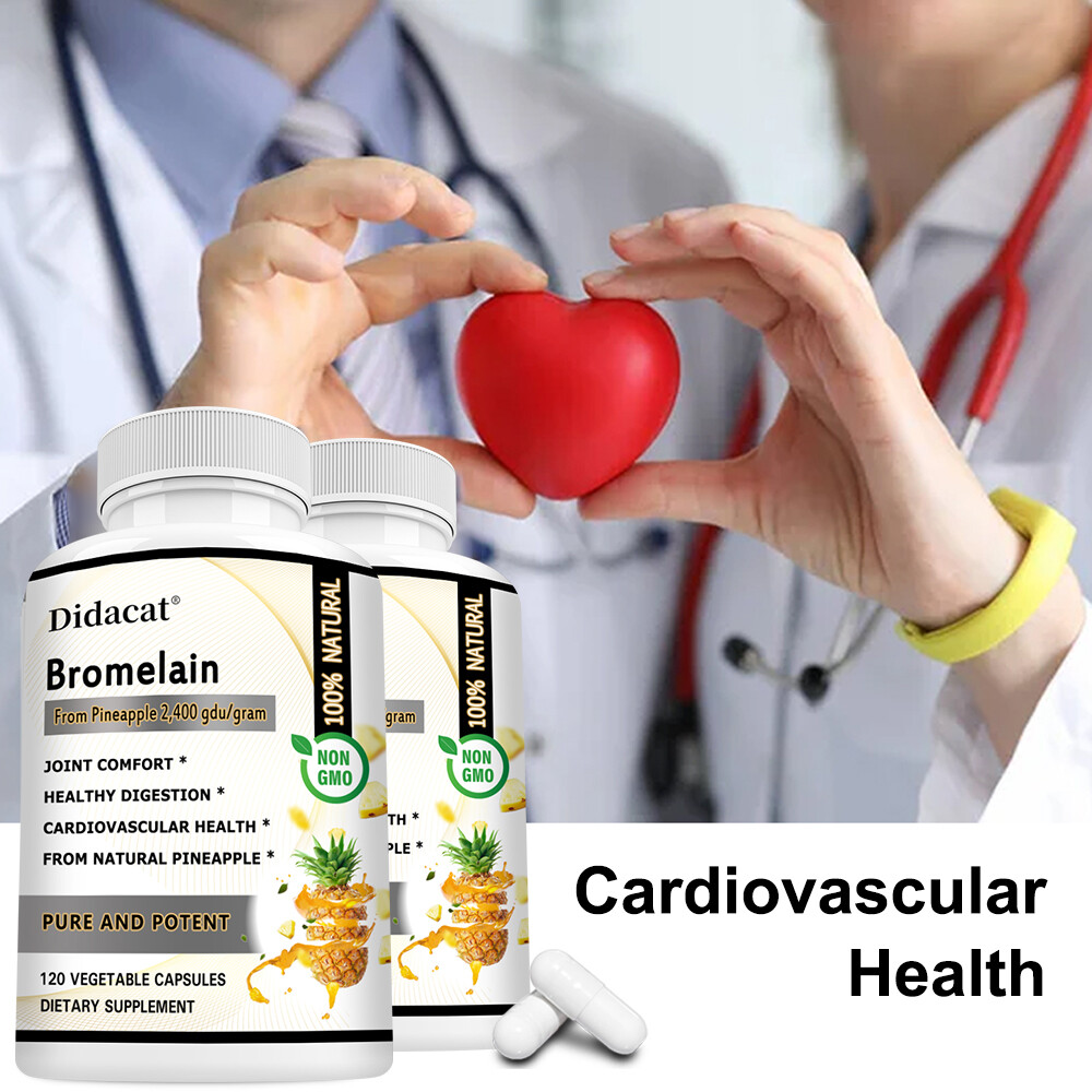 Bromelain 500mg – Natural Immune Support Supplement, Promote Digestive Health