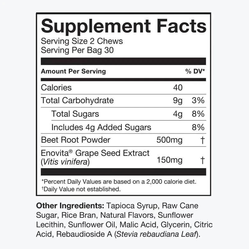3Pack Human-N Super Pomegranate / 60 Beets count Chews for Heart Health