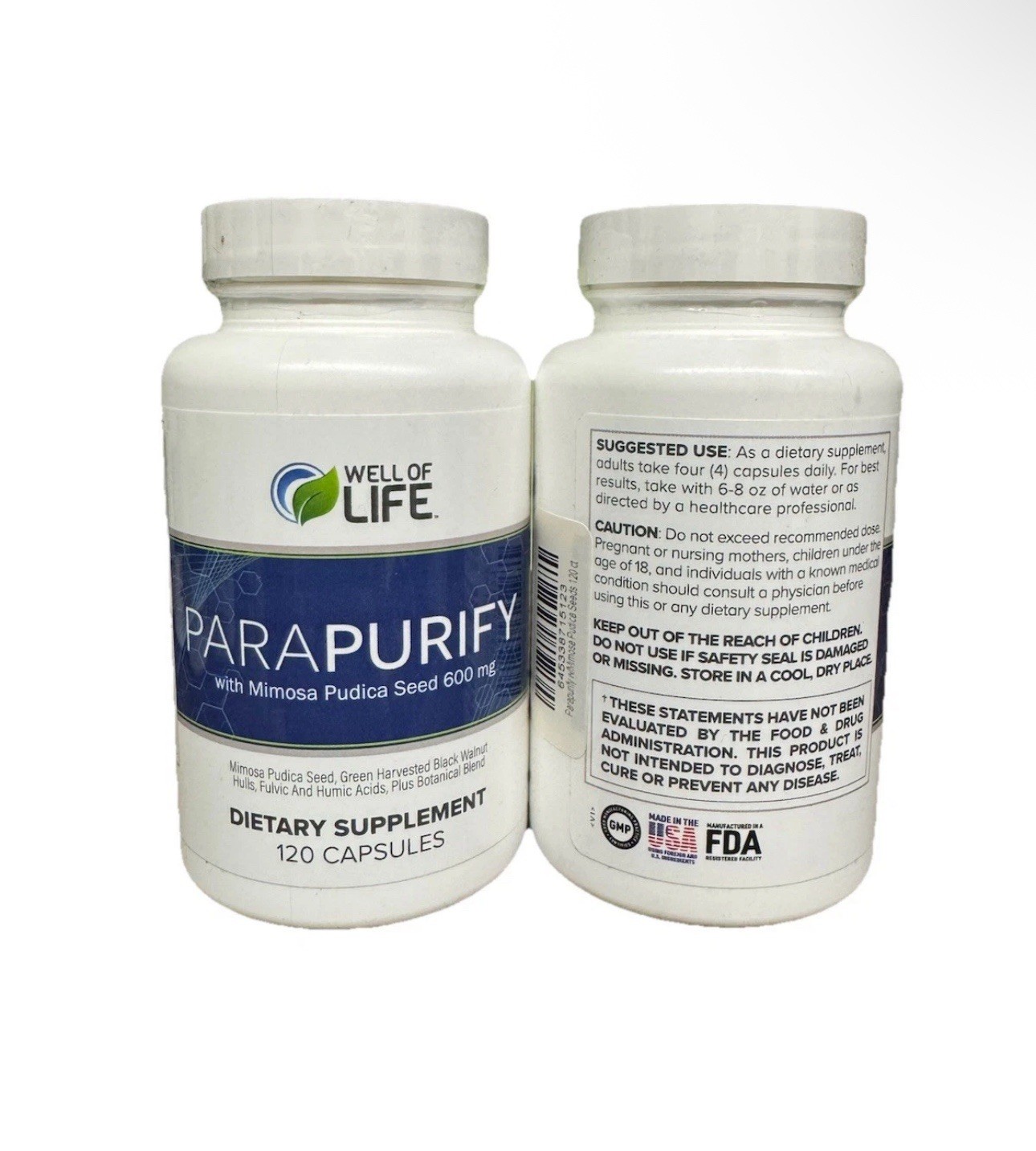 WELL OF LIFE ParaPurify | 120 Vegetarian Capsules Free Shipping(2 Unit)💫✨