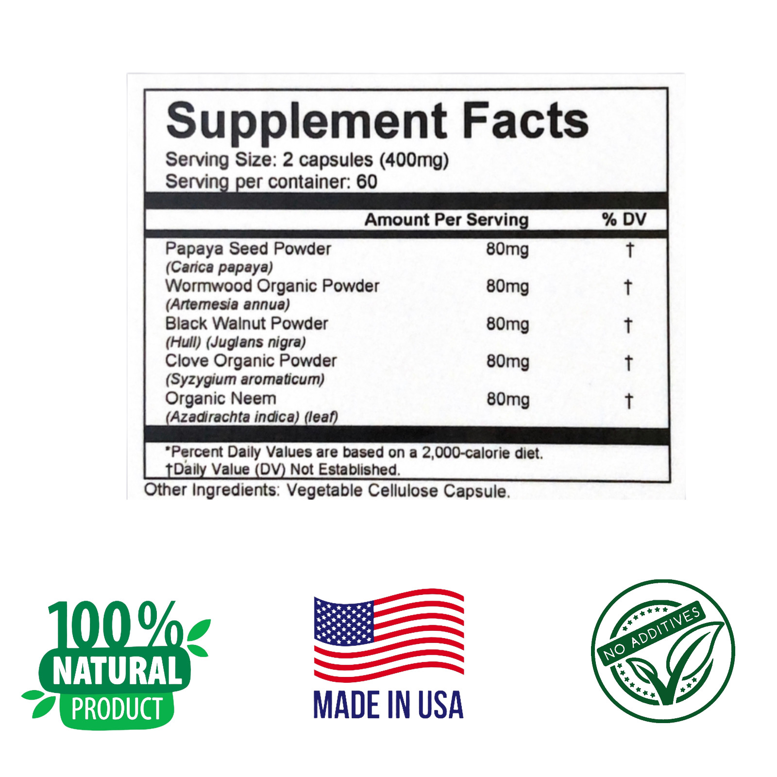 Bad Microorganisms Off, No more Parasites, 120 capsulas, Easy to swallow.