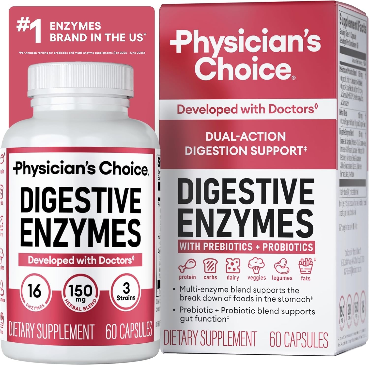 Digestive Enzymes Bloating Probiotics Prebiotics Enzimas Digestivas Hinchazón 60