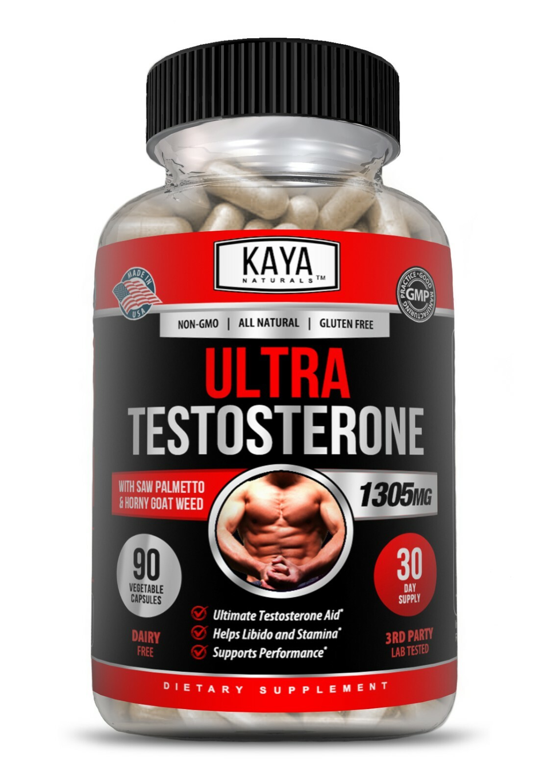 (2 Pack) Ultra Testosterone 90Ct, Muscle & Testosterone Support, Bodybuilding