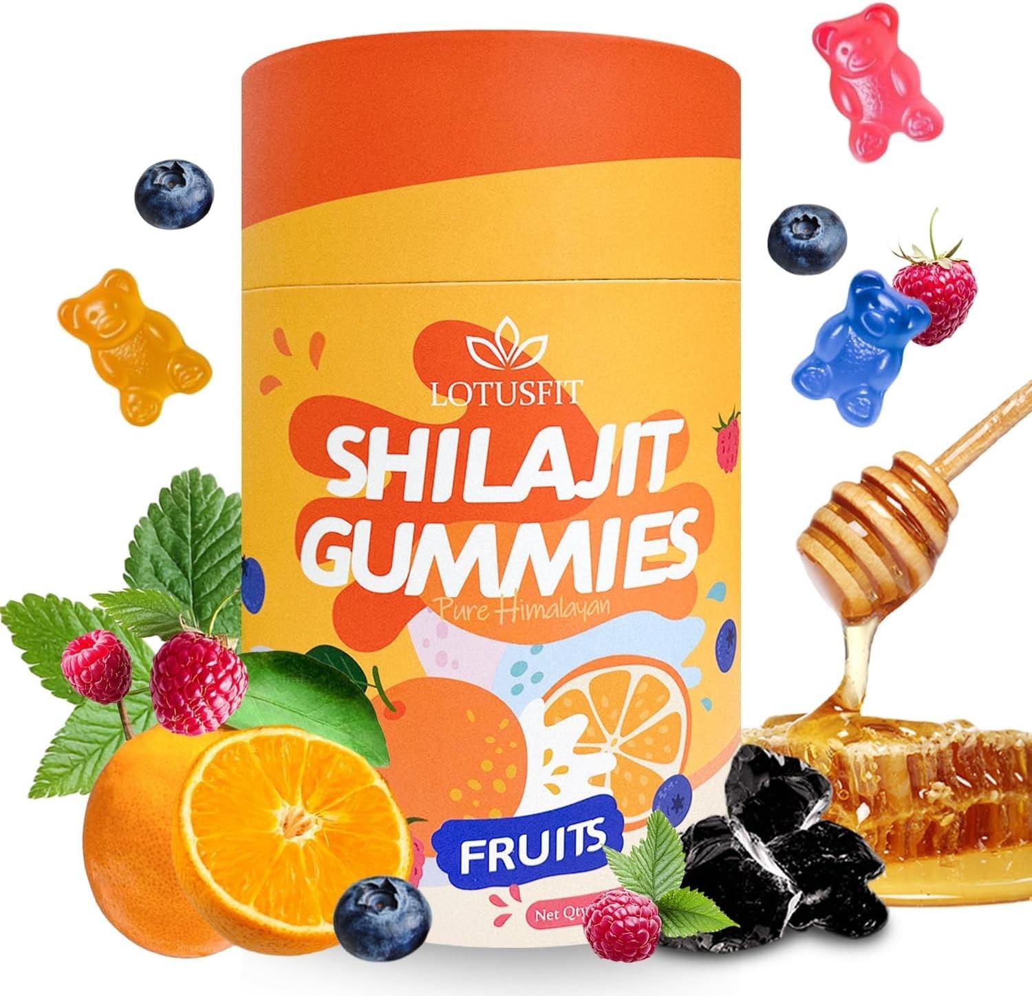Shilajit Gummies Pure Himalayan Shilajit with Ashwagandha & 85+ Trace Minerals