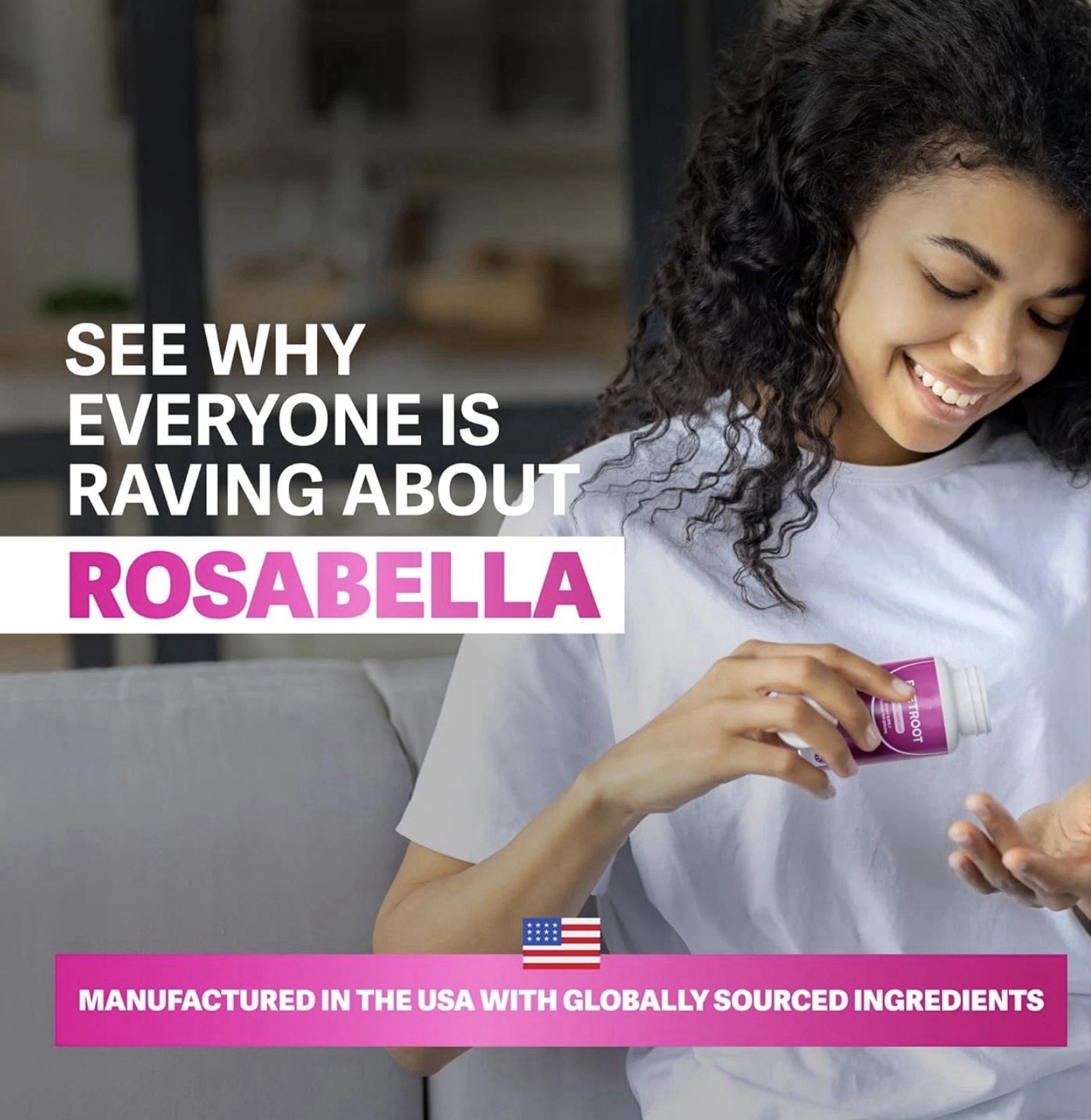 Rosabella Organic Beetroot Powder Capsules 1300mg Circulation Energy 60 Ct