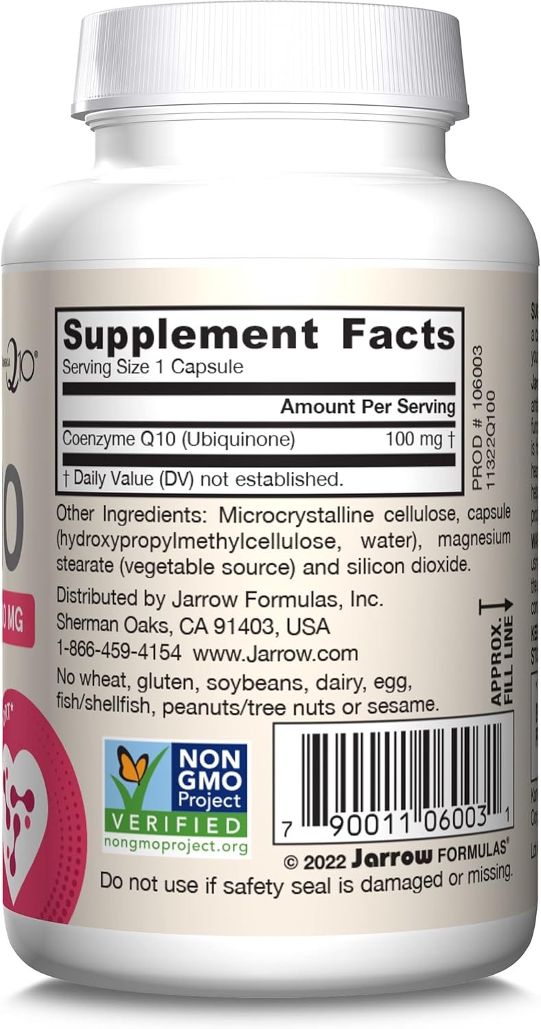 ✨Jarrow Formulas Co-Q10 100mg – 60 Veggie Caps – EXP 12/2025 – Sealed Discount