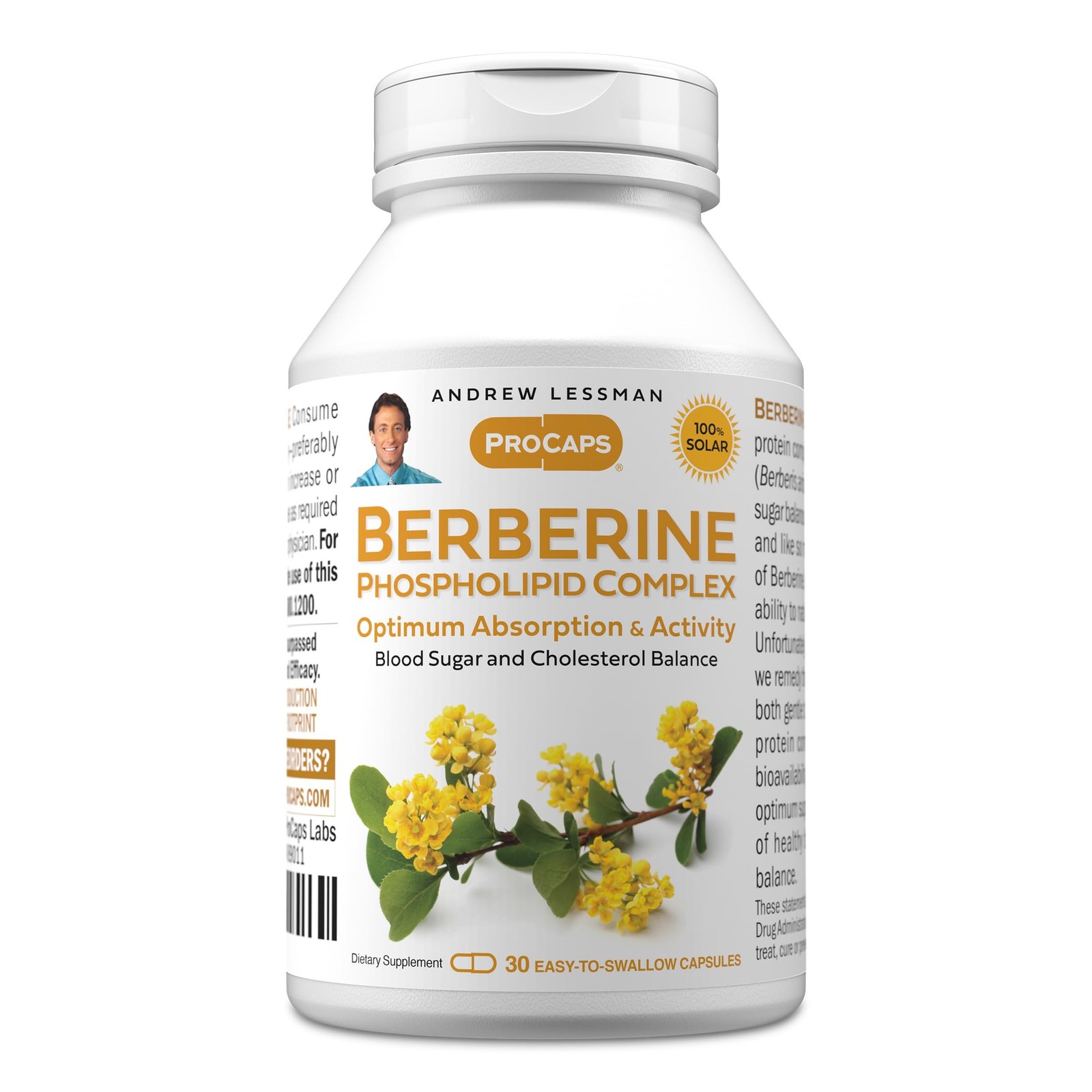 ANDREW LESSMAN Berberine Phospholipid Complex 30 30 Count (Pack of 1)