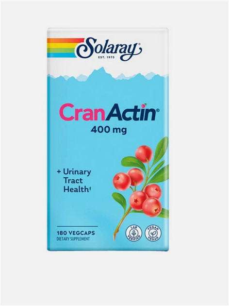 CranActin 400 mg 180 Veg Caps By Solaray 4/2029