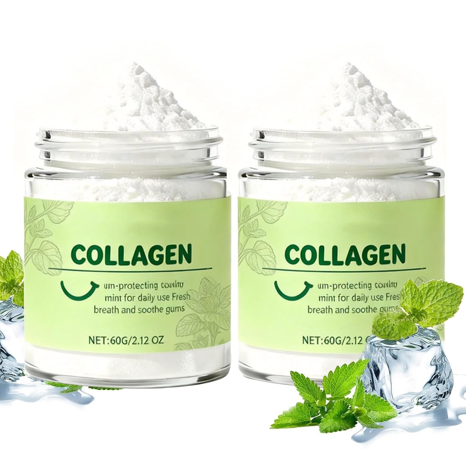 2PCS Collagen Tooth Powder,Collagen Powder for Gums, Smile Strengthening, Provid