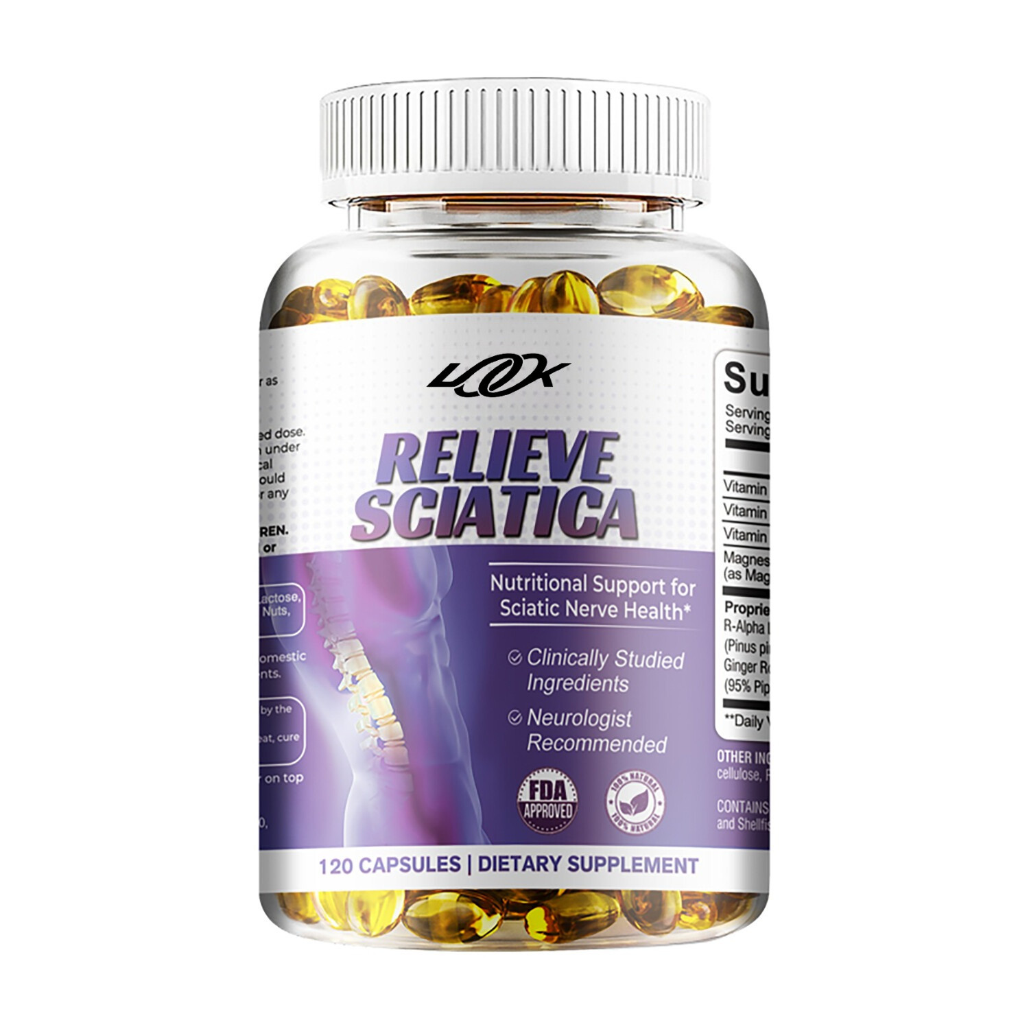 Relieve Sciatica Capsules – Nerve Support Formulas, Relieve Sciatic Nerve Pain