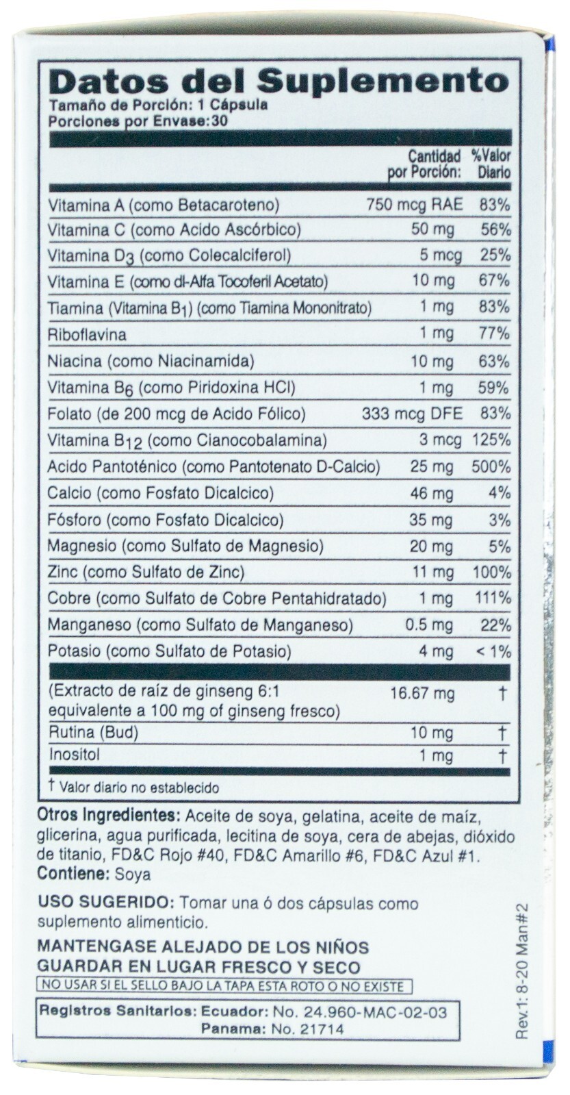 PHARMA PF Multi-Vitamin Dietary Supplement, 30 Softgels, Exp. November 2024
