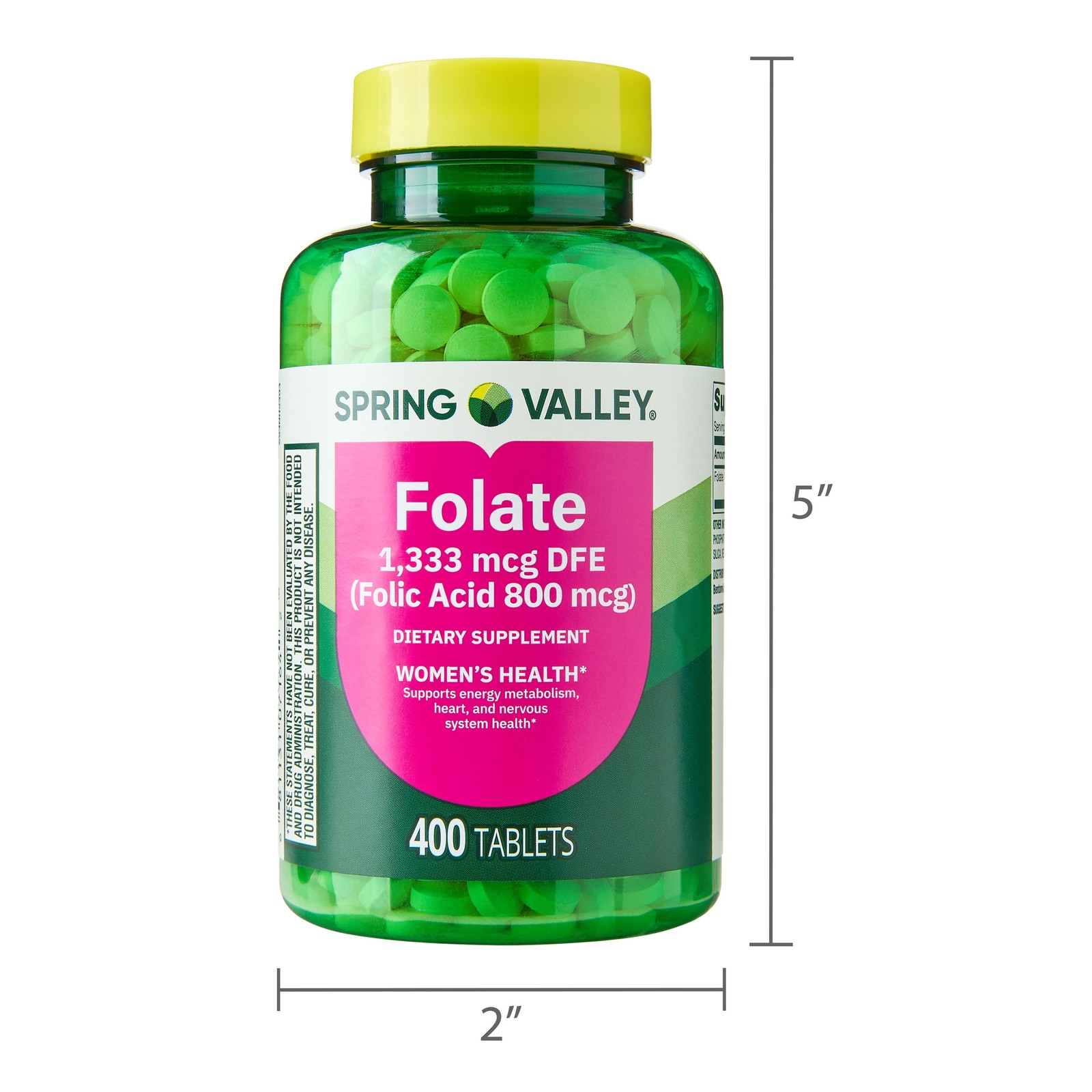 Folate Dietary Supplement, 1,333 Mcg DFE, 400 Count