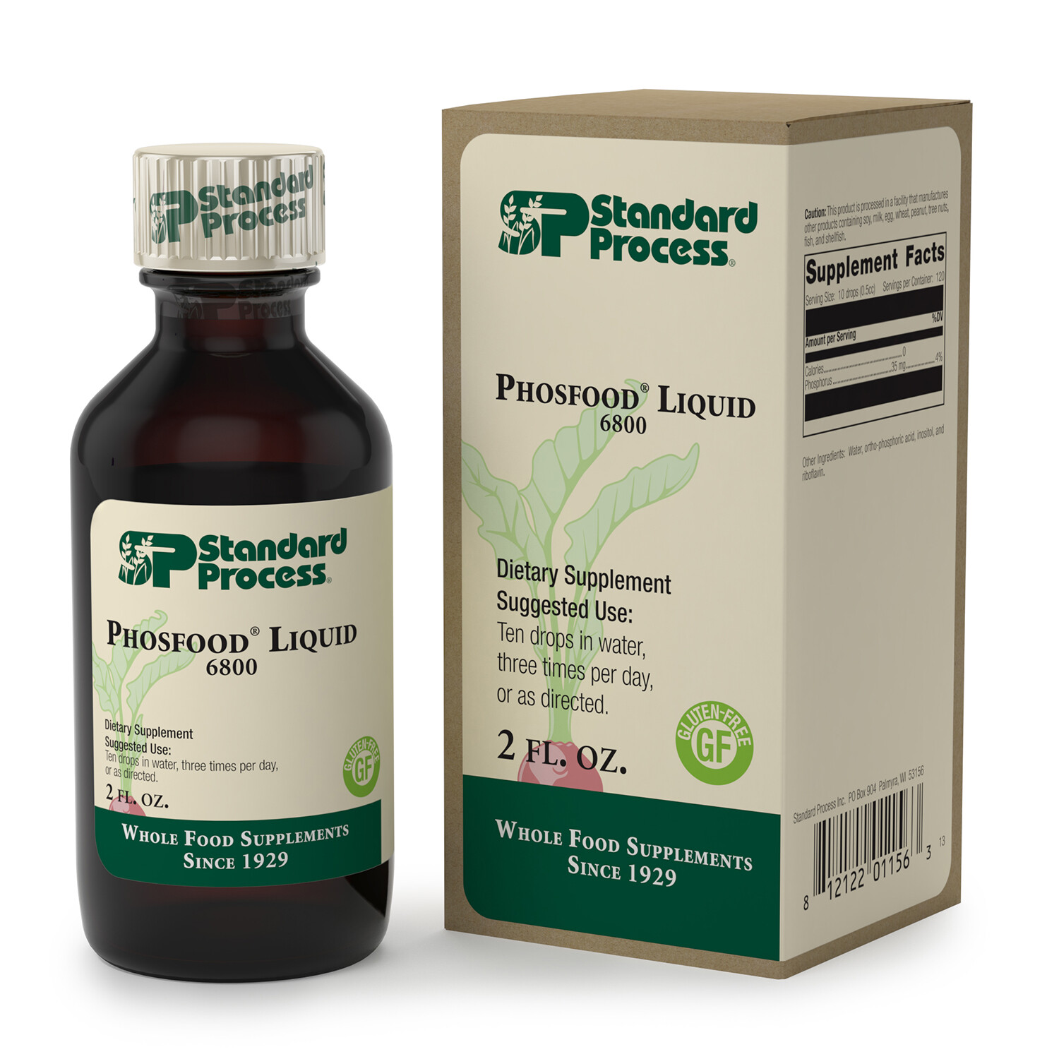 Standard Process Phosfood Liquid Whole Food Bone Health, 2 fl. oz.