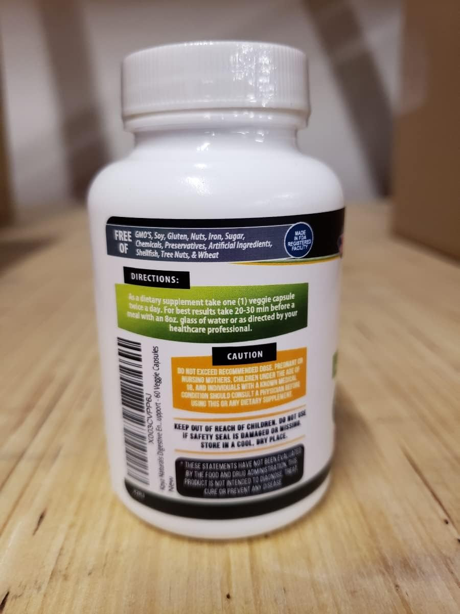 Kaya Naturals Digestive Enzymes with Prebiotics & Probiotics – Constipation & Bl