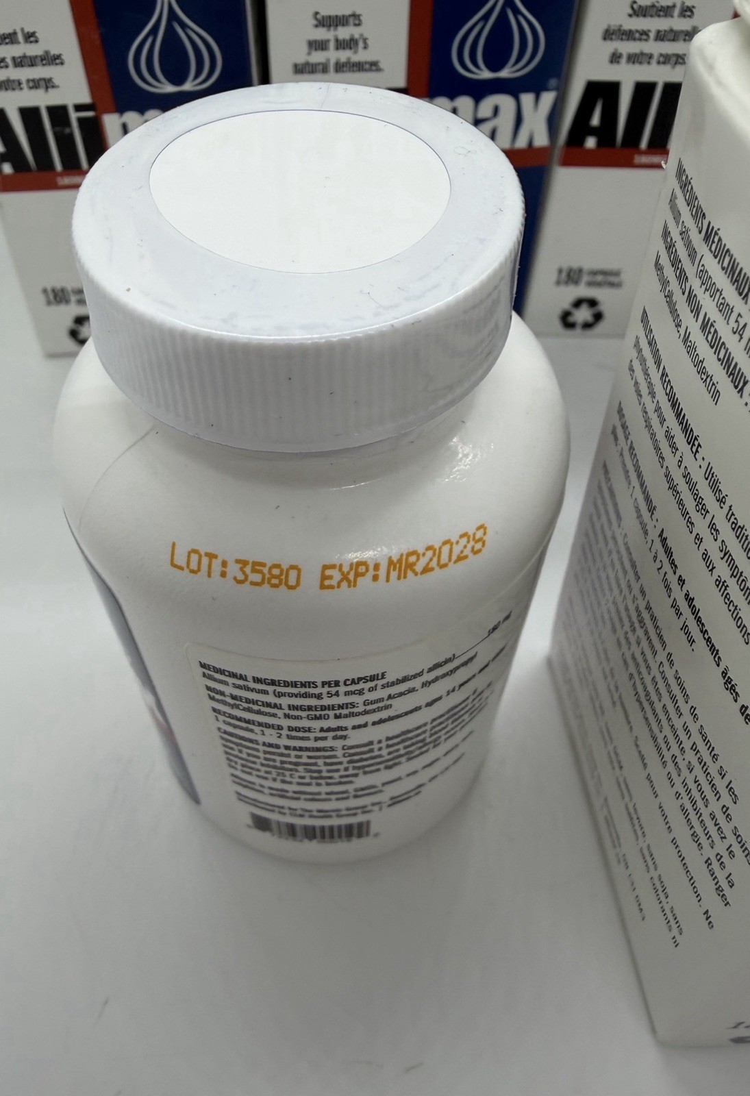 Lot of 13 Allimax 100% Allicin 180 mg – 180 Capsules Exp-03-2028