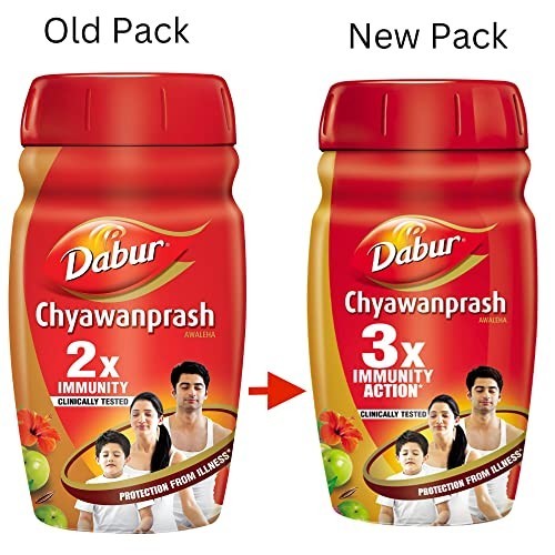 Dabur Red Chyawanprash 3X Immunity Action Herbal Paste Choose Size