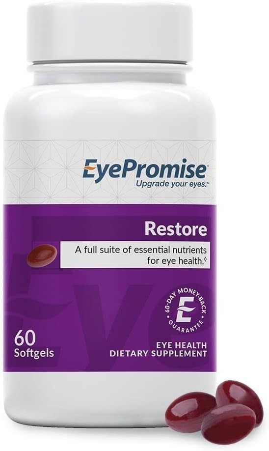 Pack of 2 EyePromise Restore Macular Health Supplement 180 Softgels NEW