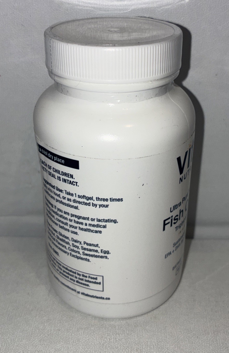 Vital Nutrients Ultra Pure Fish Oil 700 – Supports 60 Count