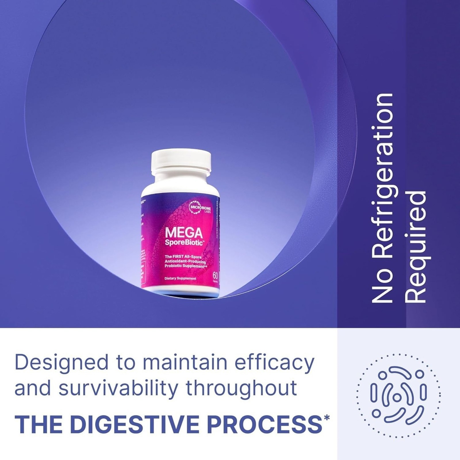 Mega Spore Biotic Probiotics for Women & Men for Gut Health & Digestive Support
