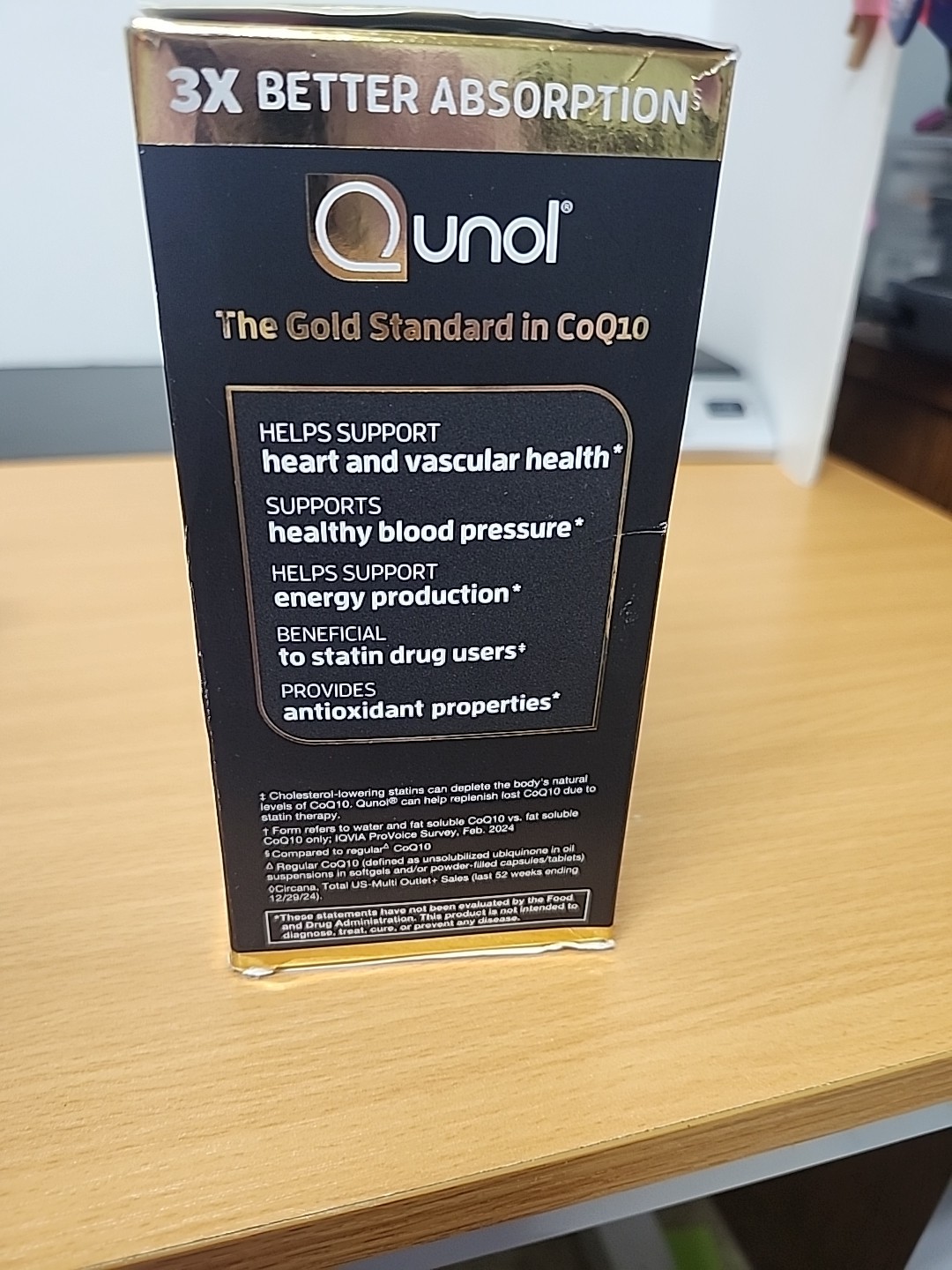 Qunol Ultra CoQ10 Better Absorption Supplement Tablet – 120 Count