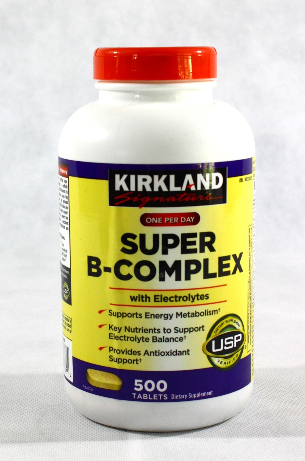 Kirkland Signature Super B-Complex with Electrolytes 500 Tablets Exp: 12/2025