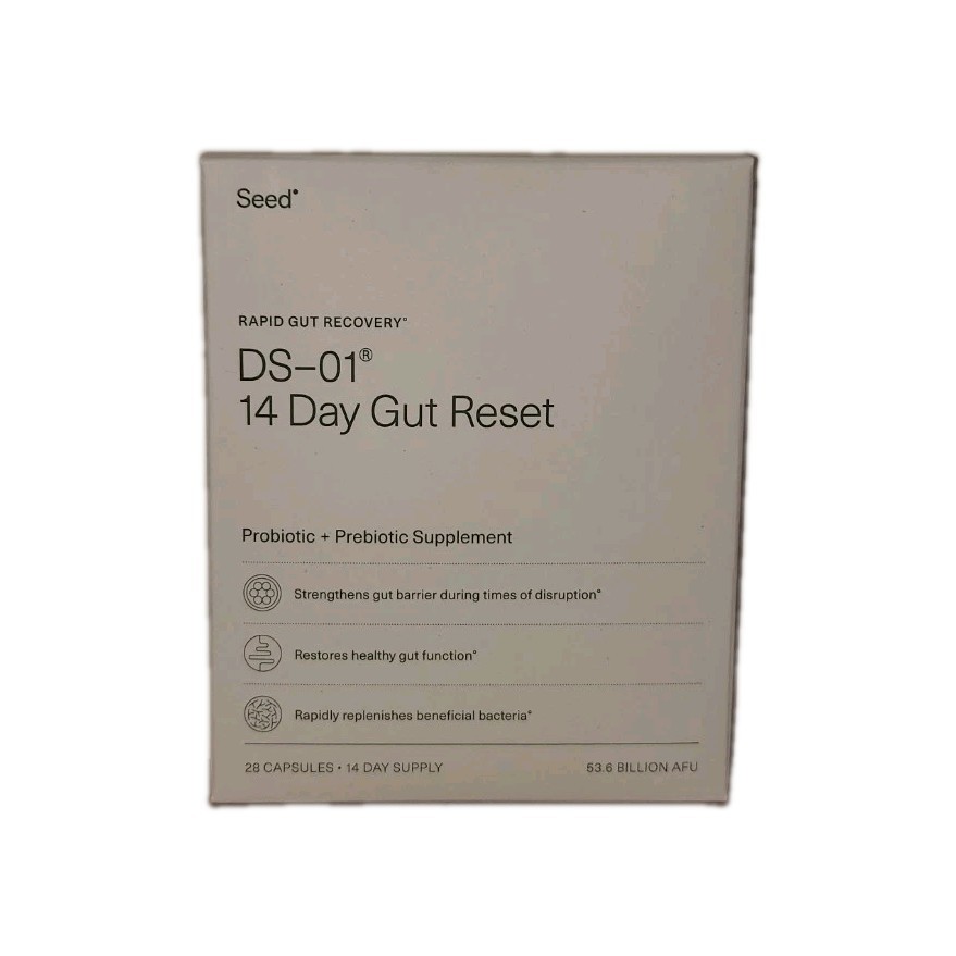Seed DS-01 Rapid Gut Recovery 14 Day Gut Reset w/ Probiotic Prebiotic Ships Free