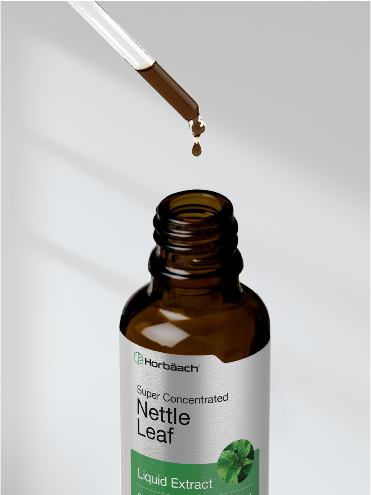 Horbäach Nettle Leaf Extract Drops | 2 fl oz | Alcohol 2 Fl Oz (Pack of 1)