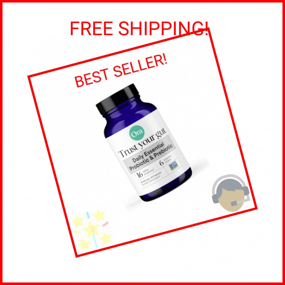 Ora Organic Probiotics with Prebiotics for Digestive Health 16 Billion CFU – Tru