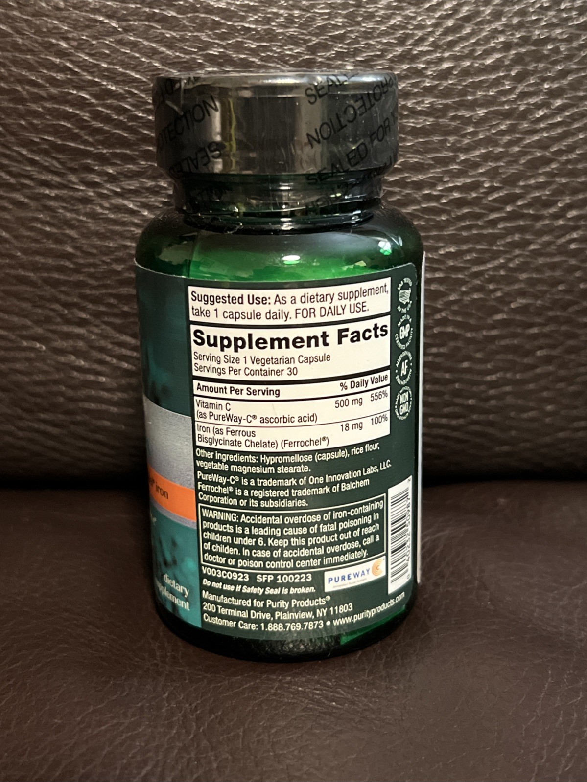 My iron pro clinical advanced iron By Purity Products supplement