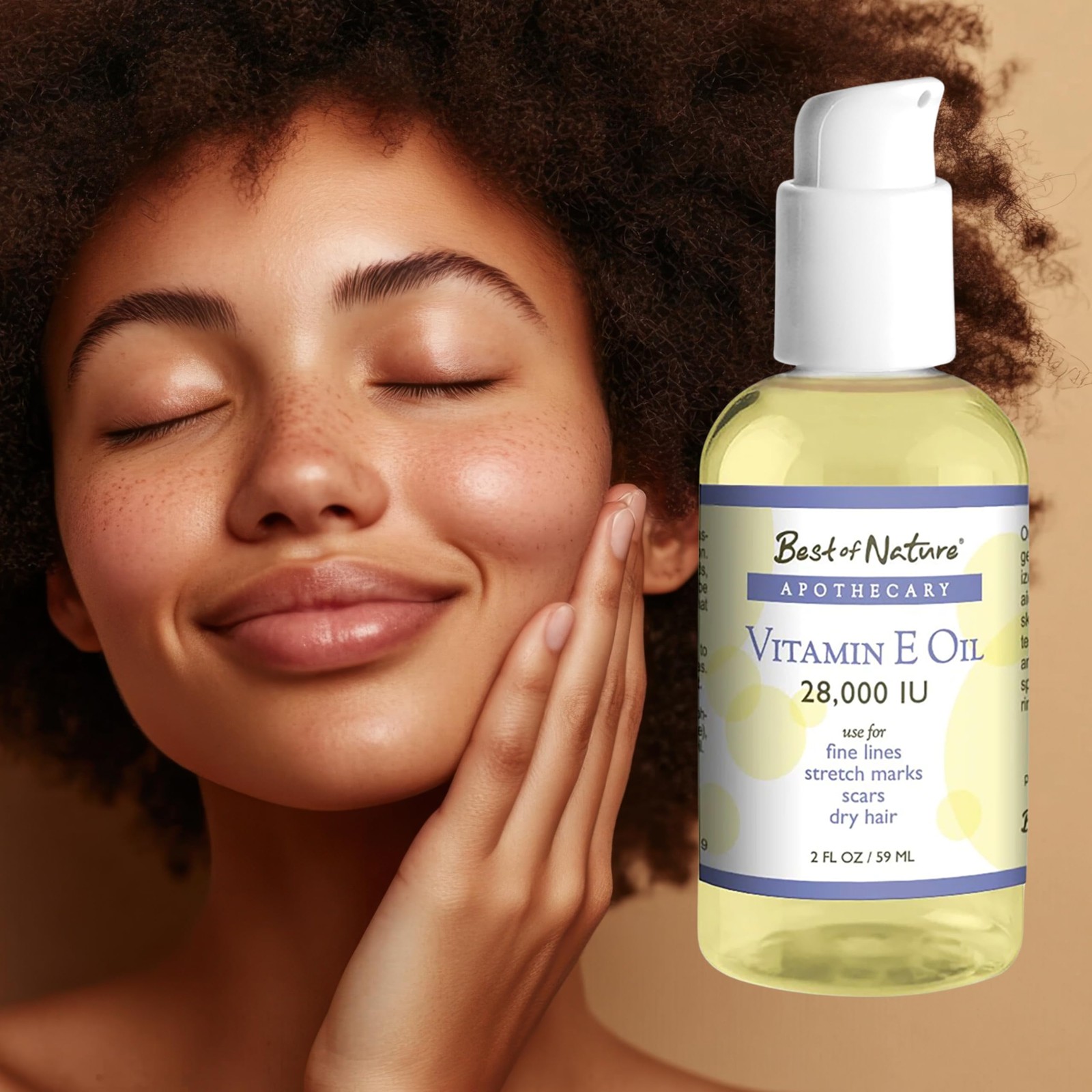 Best of Nature Vitamin E Oil 28,000 IU, Unscented Moisturizer with…