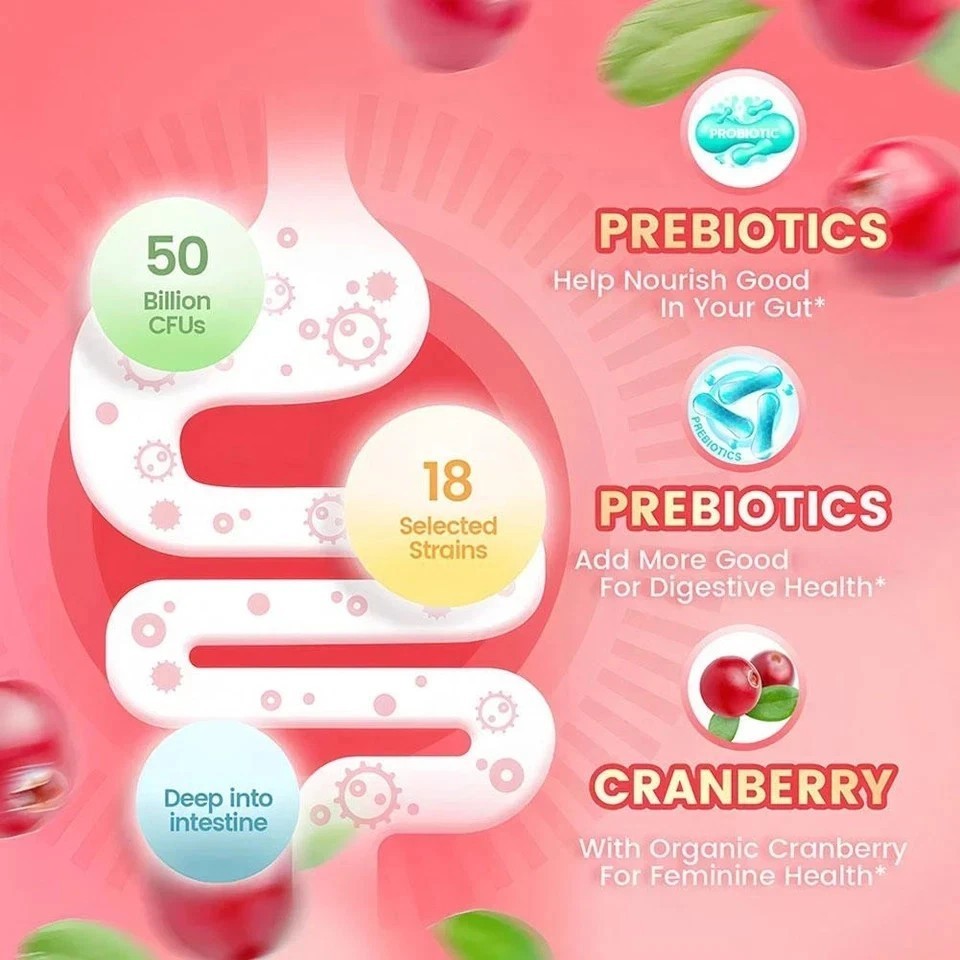 NEW VivoNu Cranberry Probiotic Gummies | Targeting Body Odor, Women’s Health,