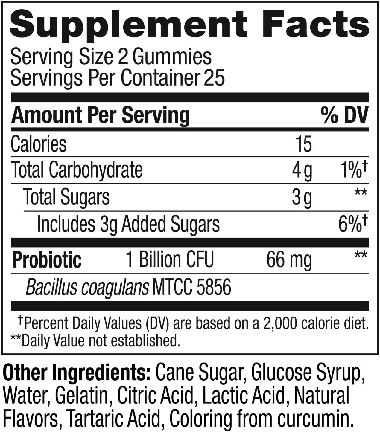Probiotic Gummy, Immune and Digestive Support, 1 Billion Cfus, Chewable Probi…