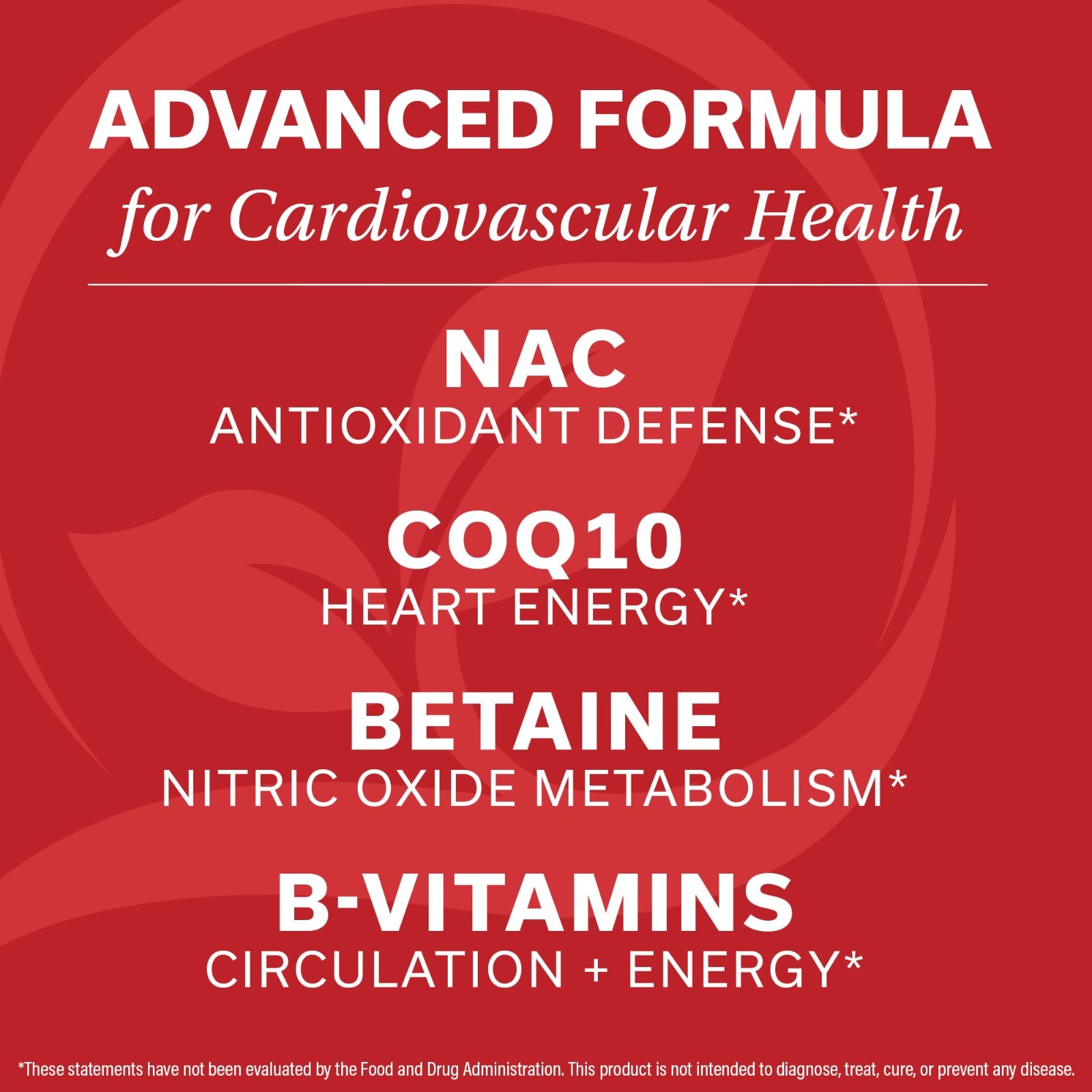 Circulation & Blood Flow Support – CoQ10, Betaine, Benfotiamine, NAC, B-Complex