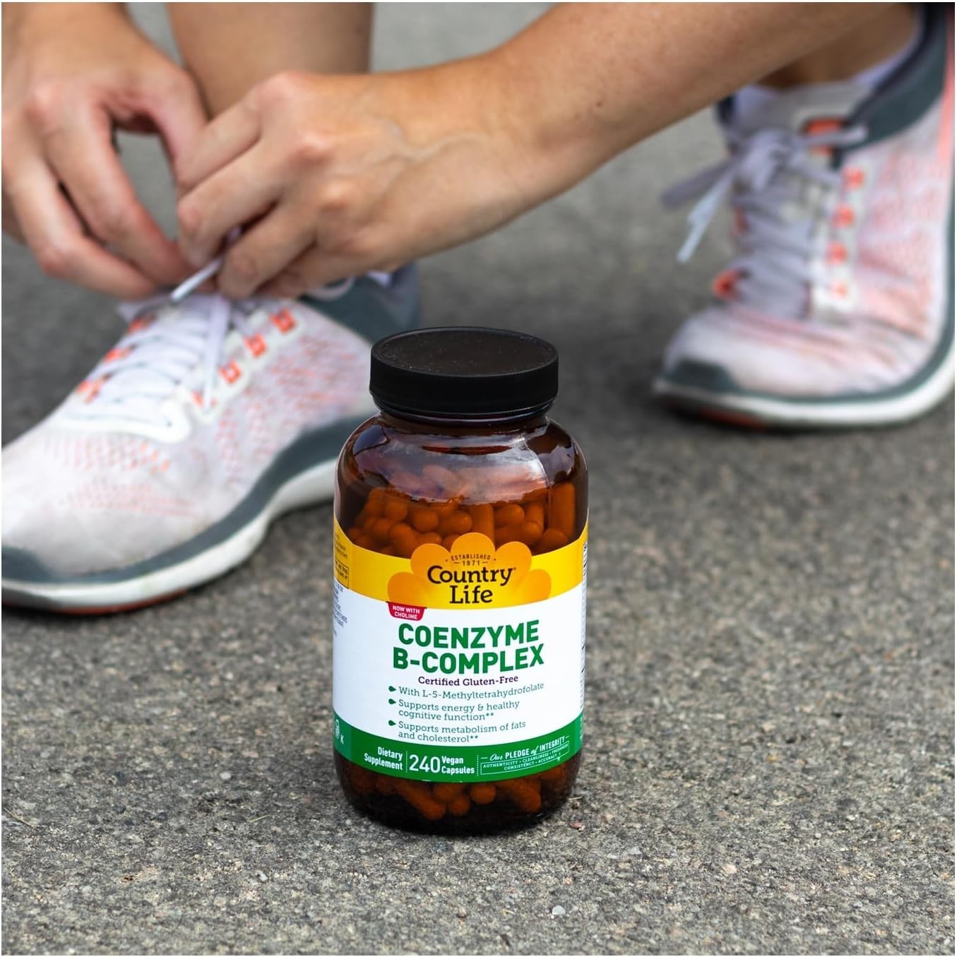 Easy-to-Swallow Coenzyme B-Complex – 240 Capsules for Energy & Cognitive Health
