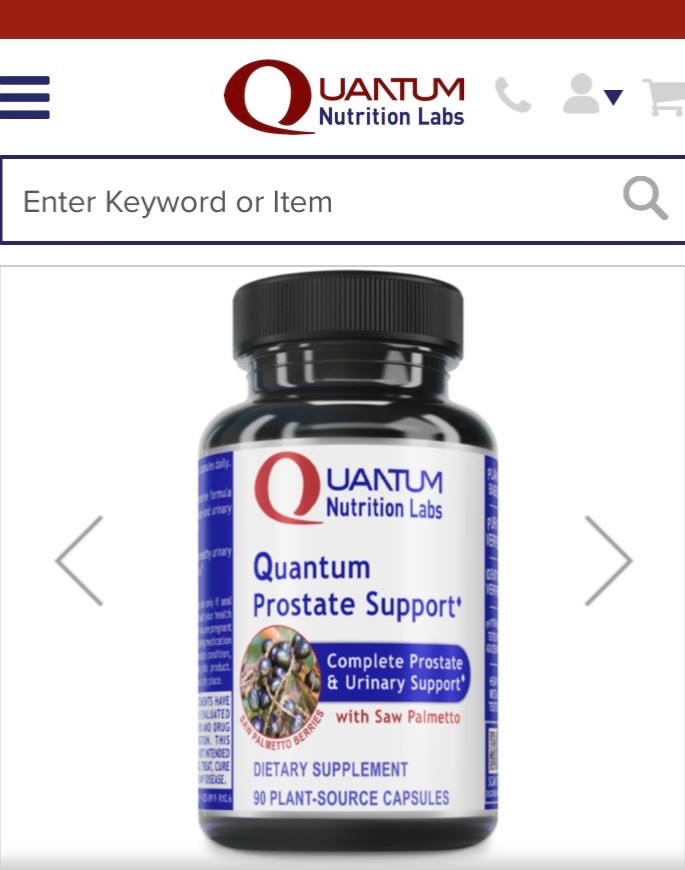4 bottles Quantum Prostate Support – Quantum Nutrition Labs Dietary Supplement