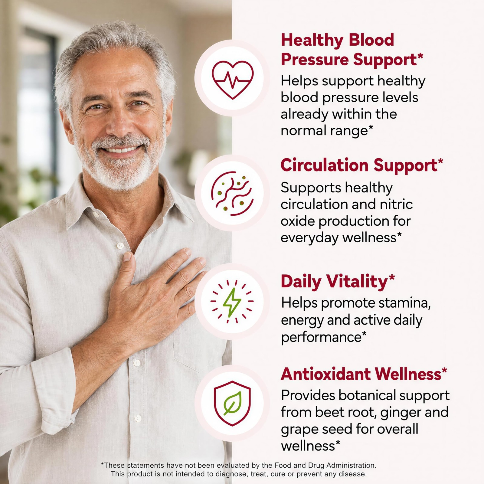 Organic Beet Root Capsules 1000mg – Nitric Oxide Support, Blood Pressure & Circu