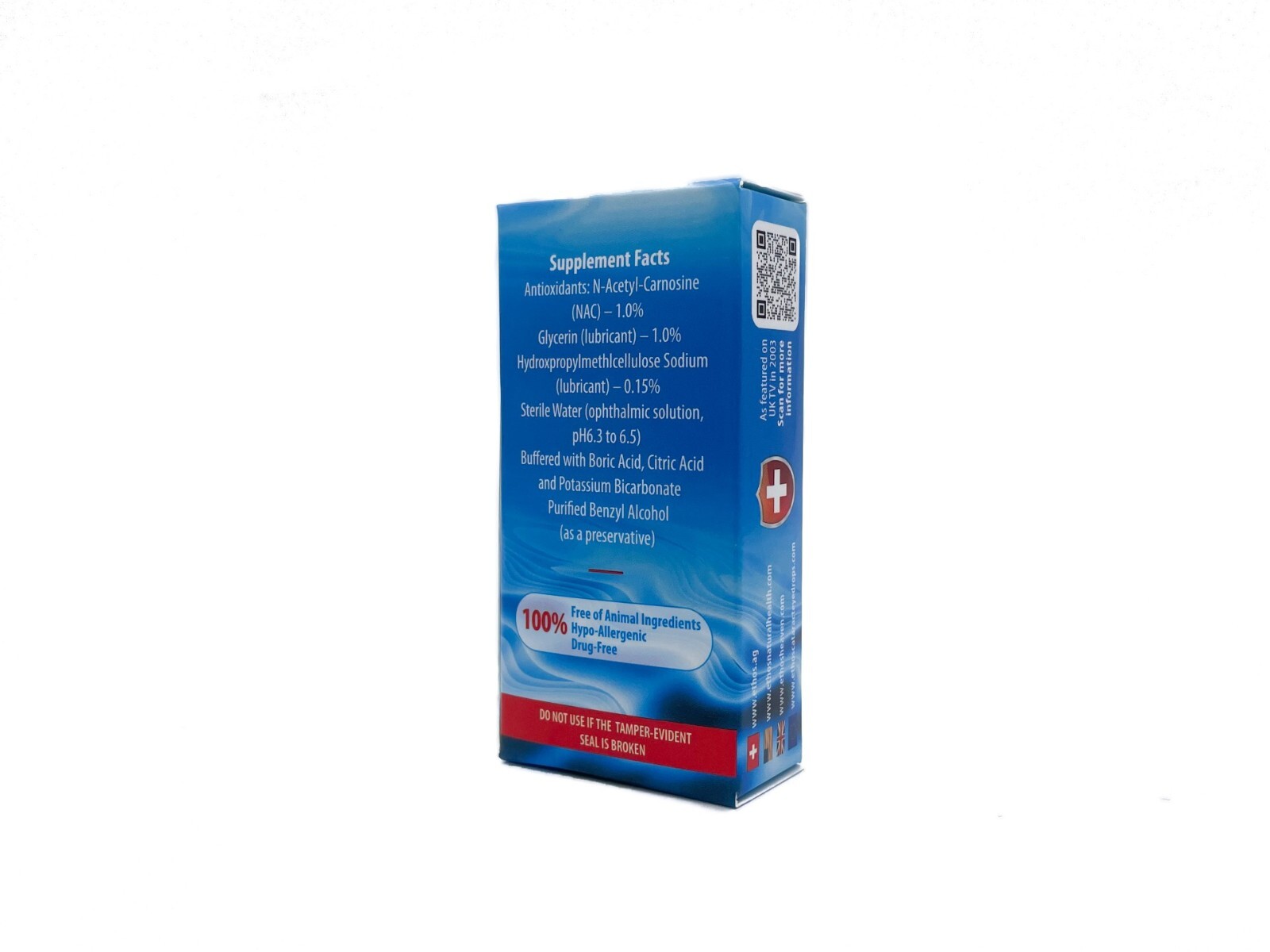 Ethos Eye Drops for Cataracts the Powerful Super Vision Antioxidant 3 Boxes 30ml