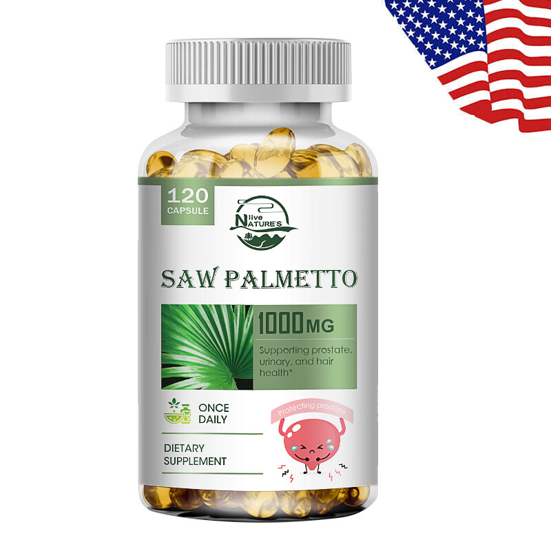120 Saw Softgels Palmetto Extract 1000mg Prostate Supplement Urinary Men Health