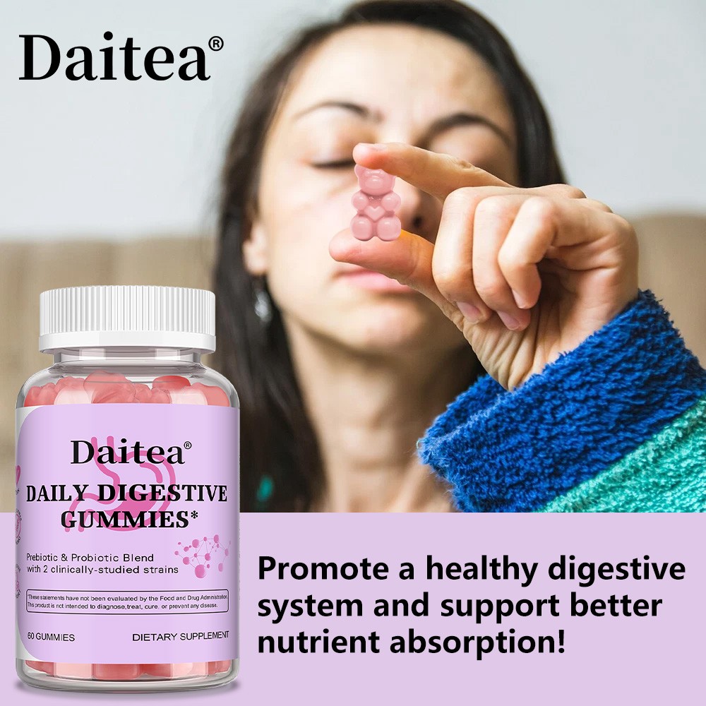 Prebiotic & Probiotic Blend for Digestive Health – Daily for Women & Men Gummy