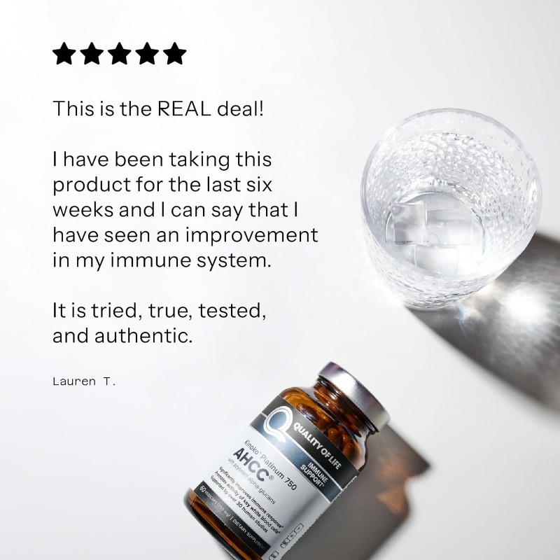 Quality of Life AHCC Kinoko Mushroom Complex Immune System Health Support