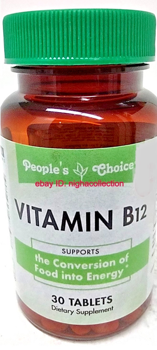 ( Lot 10 Bottles ) P.Choice Vitamin B12 ( 30-Tablets/Bottle=TOTAL 300-Tablet )