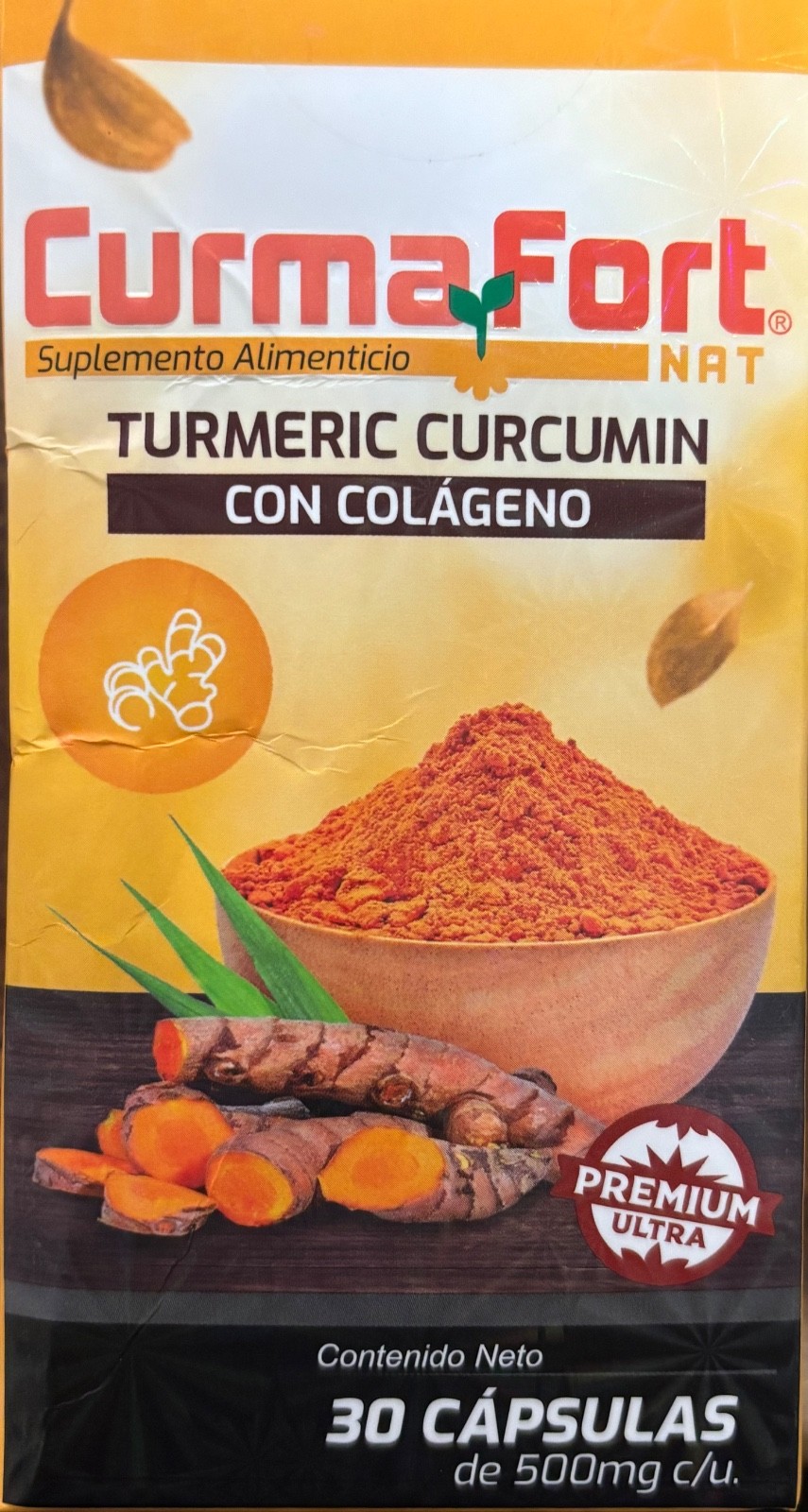 CURMAFORT Turmeric CURCUMIN CAPSULES with COLLAGEN Exp. 7/30