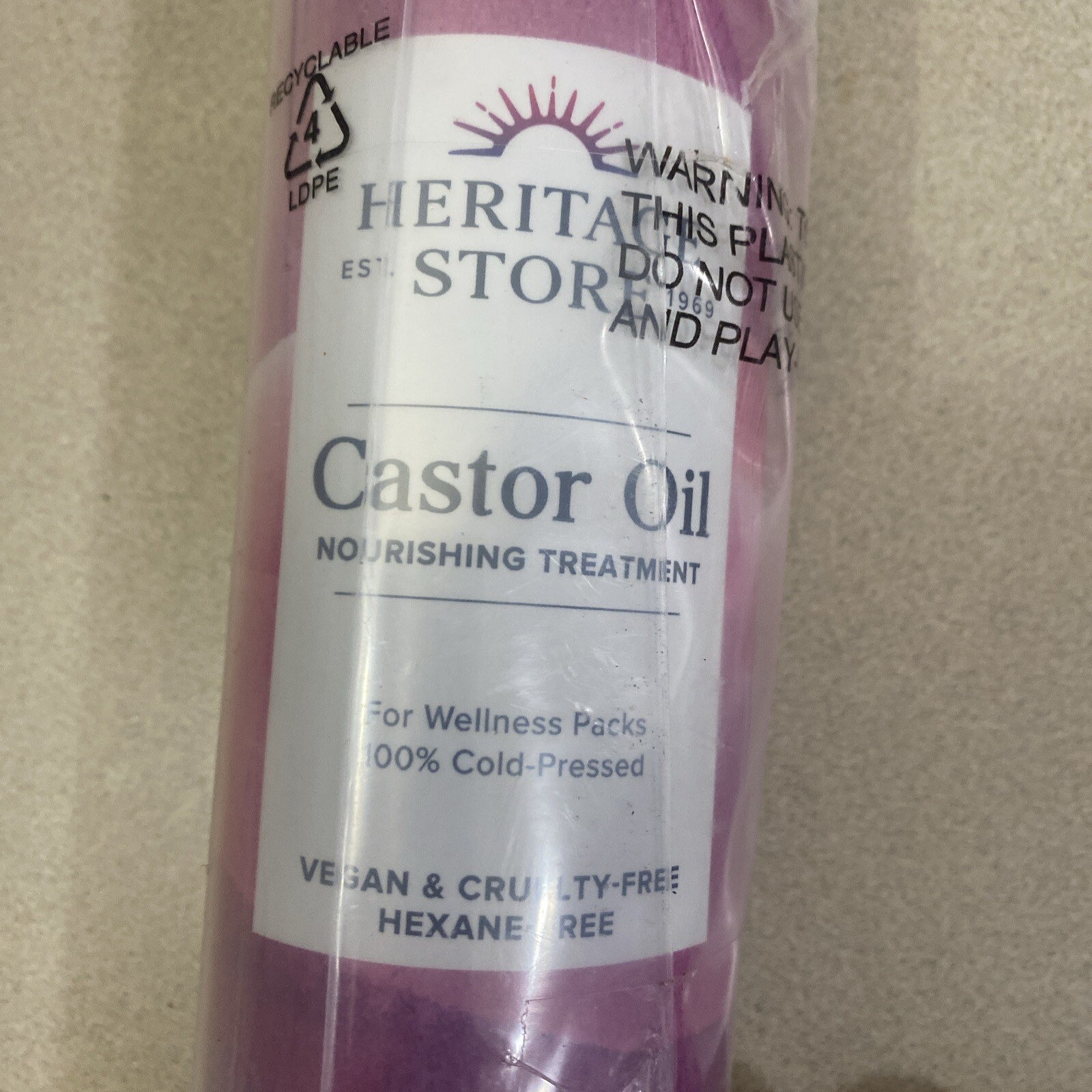 Heritage Store Castor Oil 16 fl oz 480 ml Cruelty-Free, EcoFriendly, Hexane-Free