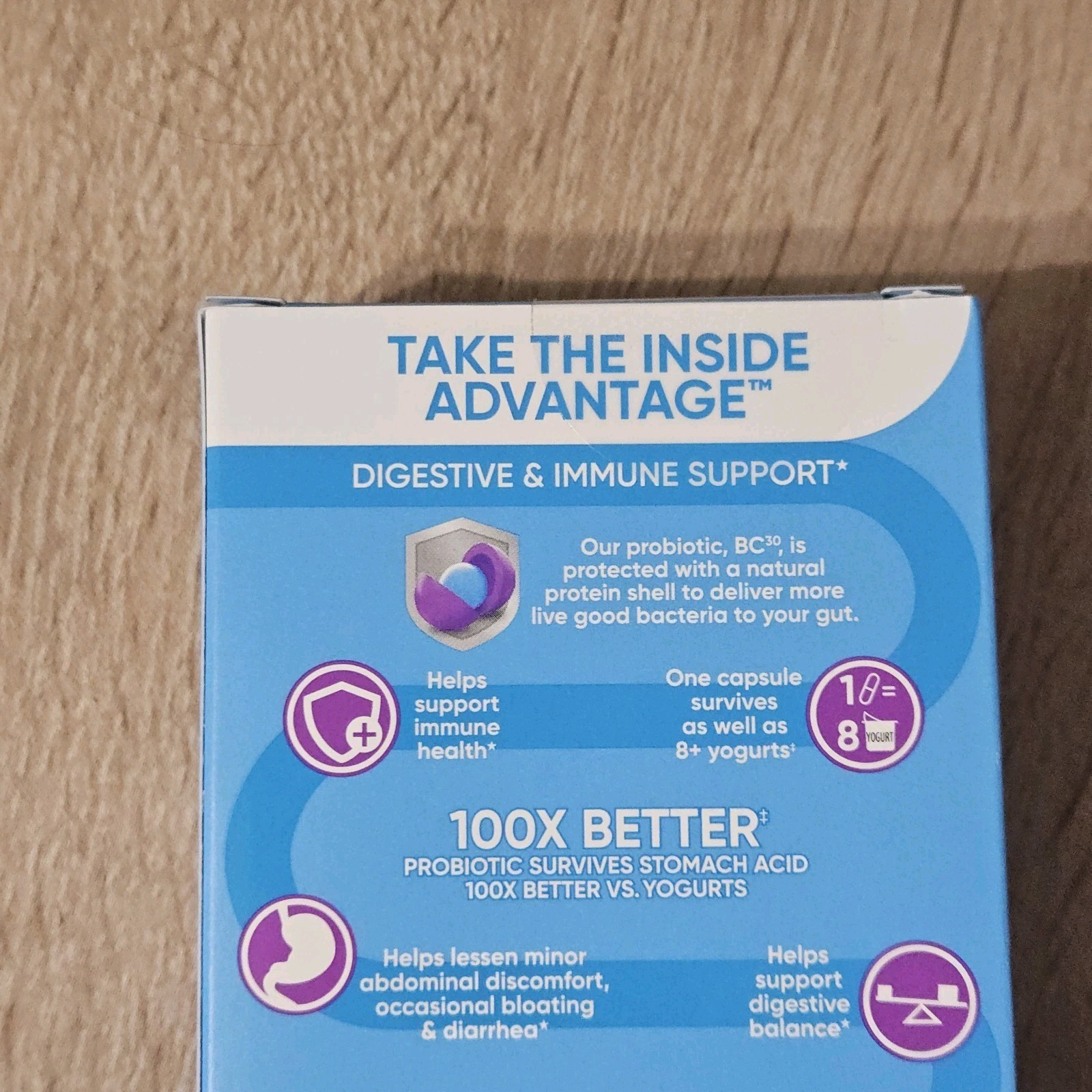 Digestive Advantage 4-in-1 Daily Probiotics 30 Count Exp 10/2027