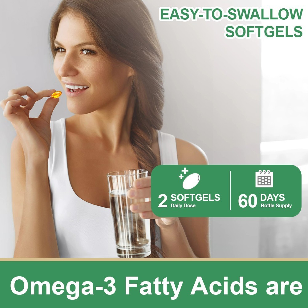 Omega 3 Fish Oil Supplements 2400 mg – Triple Strength Omega3 – EPA & DHA