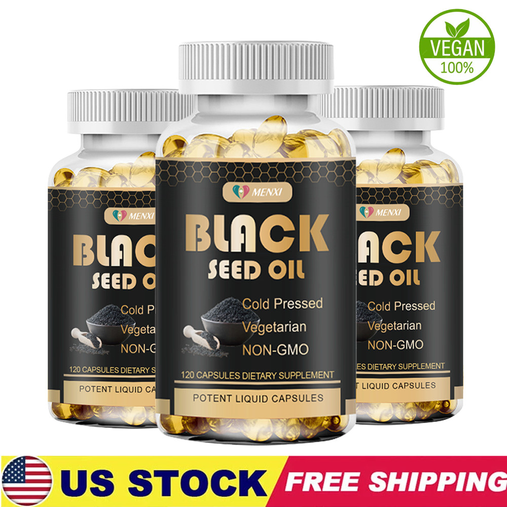 Black Seed Oil 360 Capsules 1000mg,Thymoquinone,Pure Nigella Sativa,Skin Support