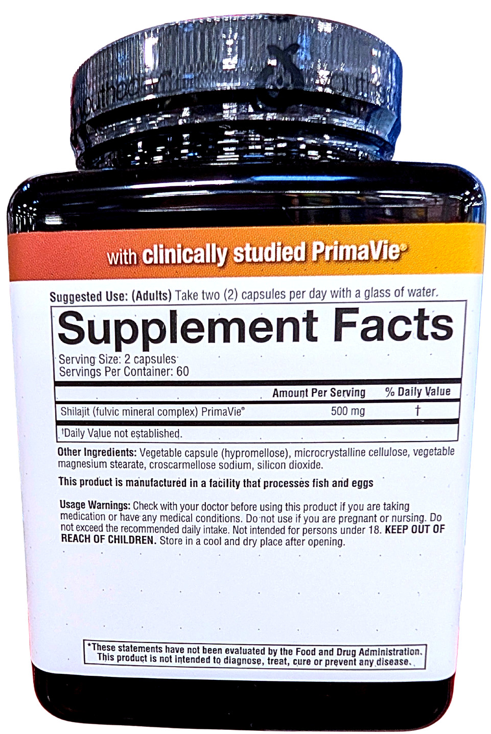Youtheory Men’s Shiljit Capsules 120 Count EXP 03/2028