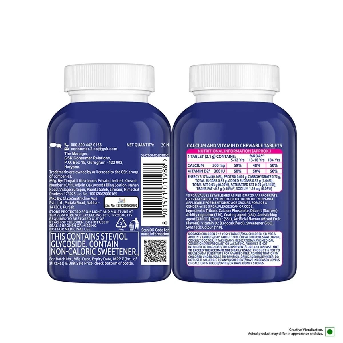 Centrum Ostocalcium Total Tablets Vit D & Calcium Strong Bones 30 Tabs