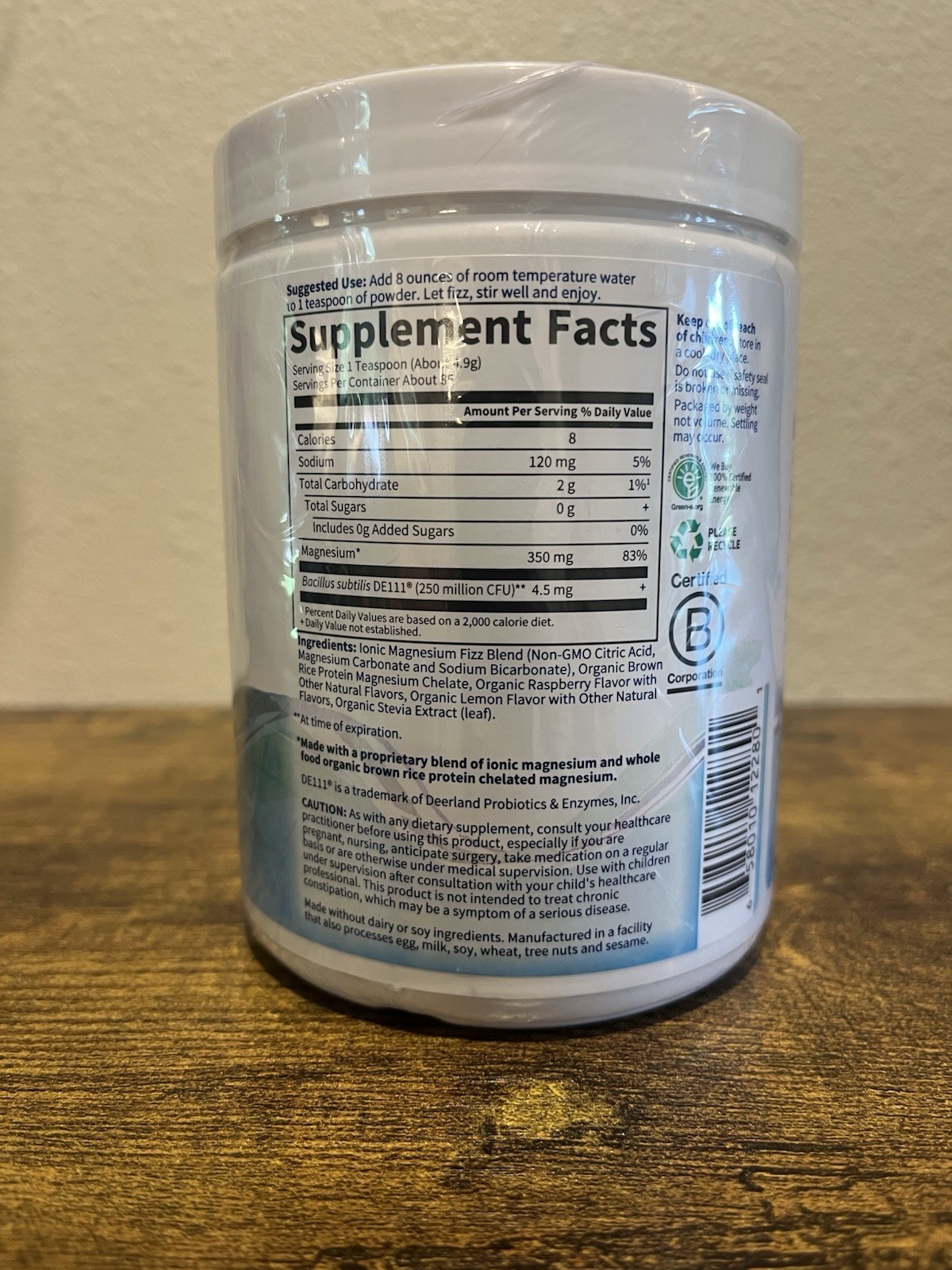 Dr. Formulated, Whole Food Magnesium, Raspberry Lemon, 14.9 oz (421.5 g) 08/2026